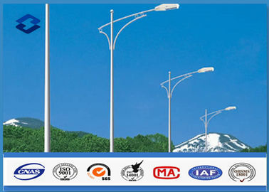 IP 65 نورپردازی 20 W - 400 W قدرت لامپ 10M شکل مخروطی نورپردازی خیابانی قطب فولاد